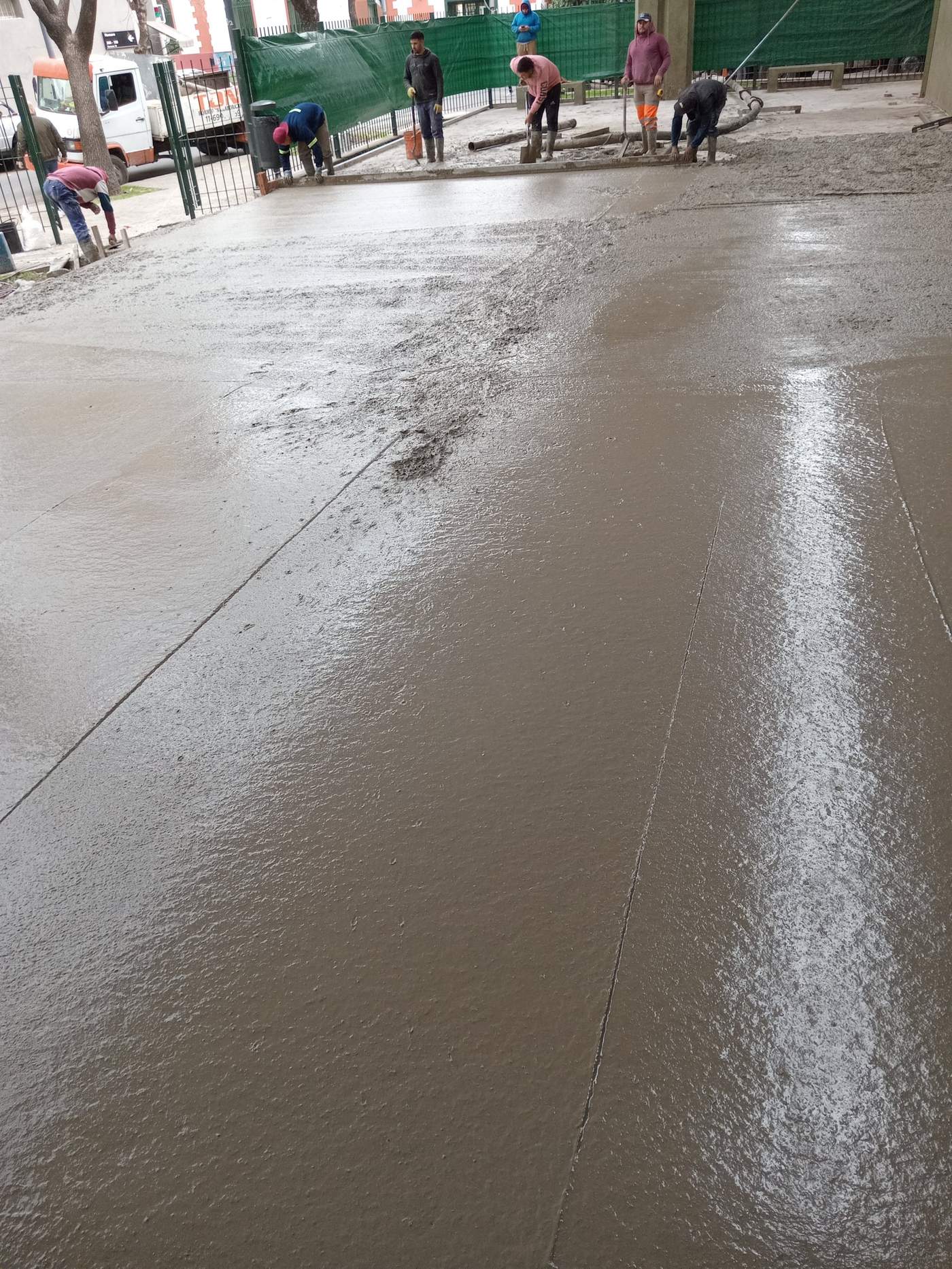 Obra industrial SAMAC - pileta de hormigón cubierta