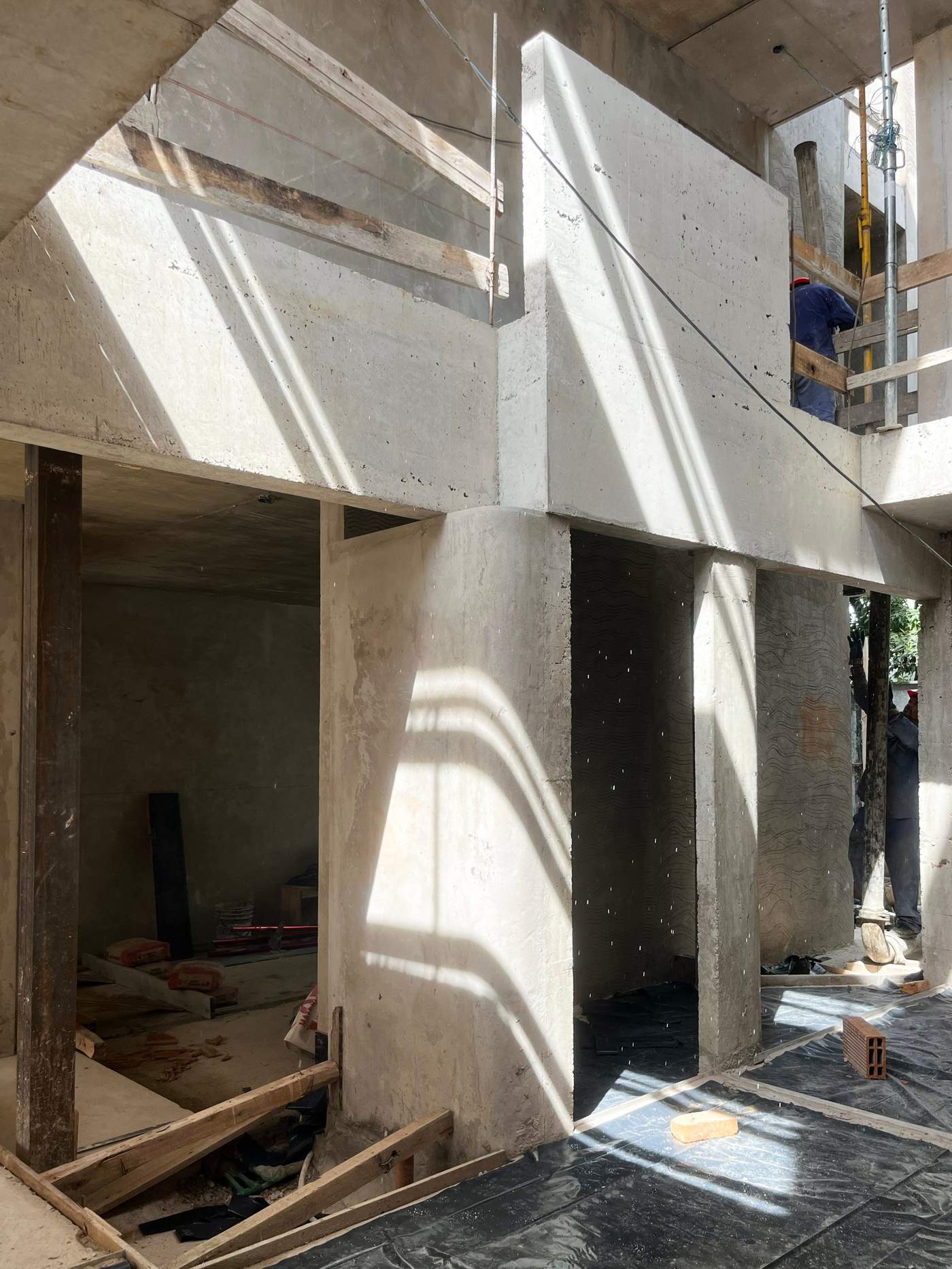 Estructura de hormigón - obra SAMAC